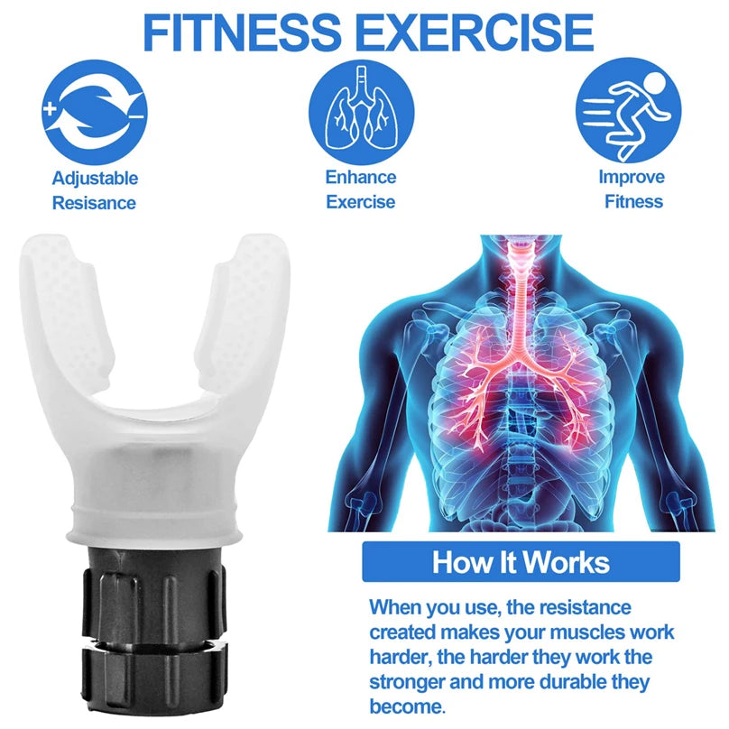 Durable Lung Trainer for Enhanced Breath Control | Adjustable Levels for Increased Lung Capacity